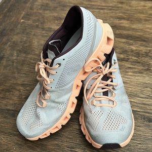 On Cloud X 2.0 ( Women’s, Size 8.5, Color: Grey and Peach)